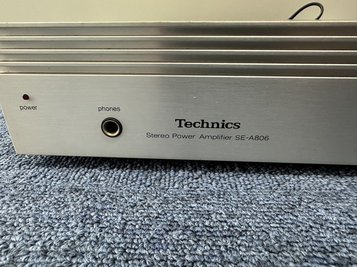 Technics STEREO POWER AMPLIFIER SE-A806 усилитель мощности Technics звуковая аппаратура работоспособность не проверялась 