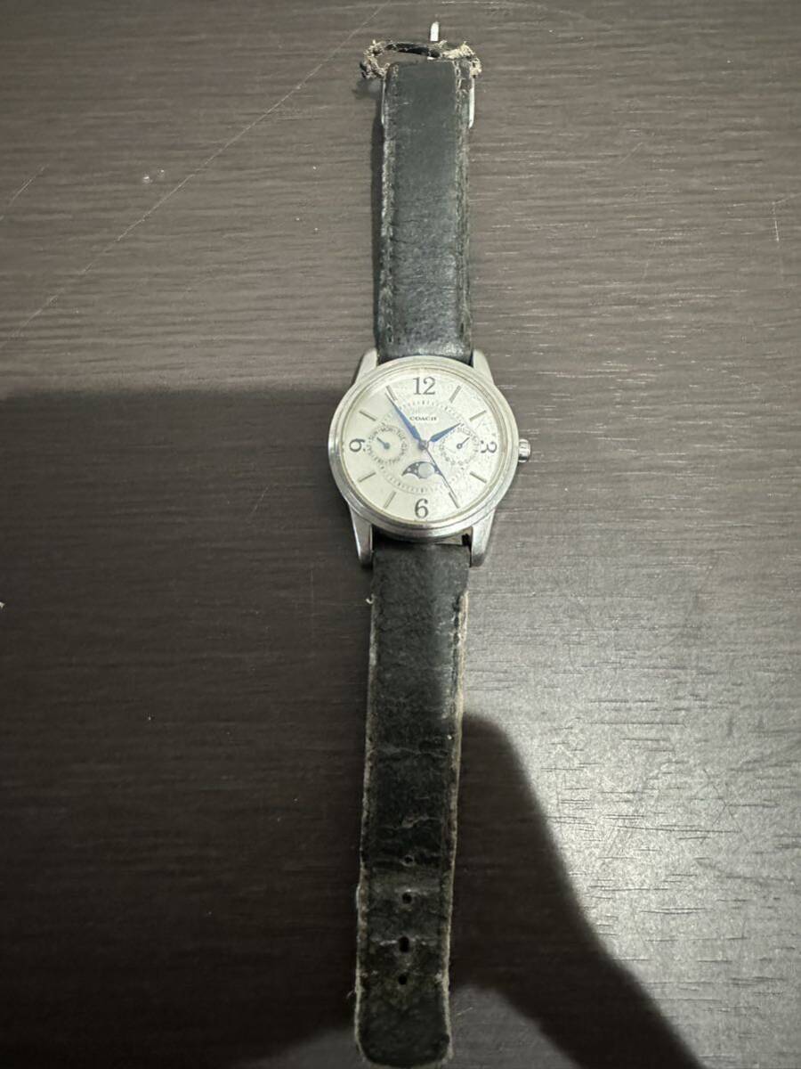 COACH Coach wristwatch men's chronograph 0167 6.155.131 quartz immovable 