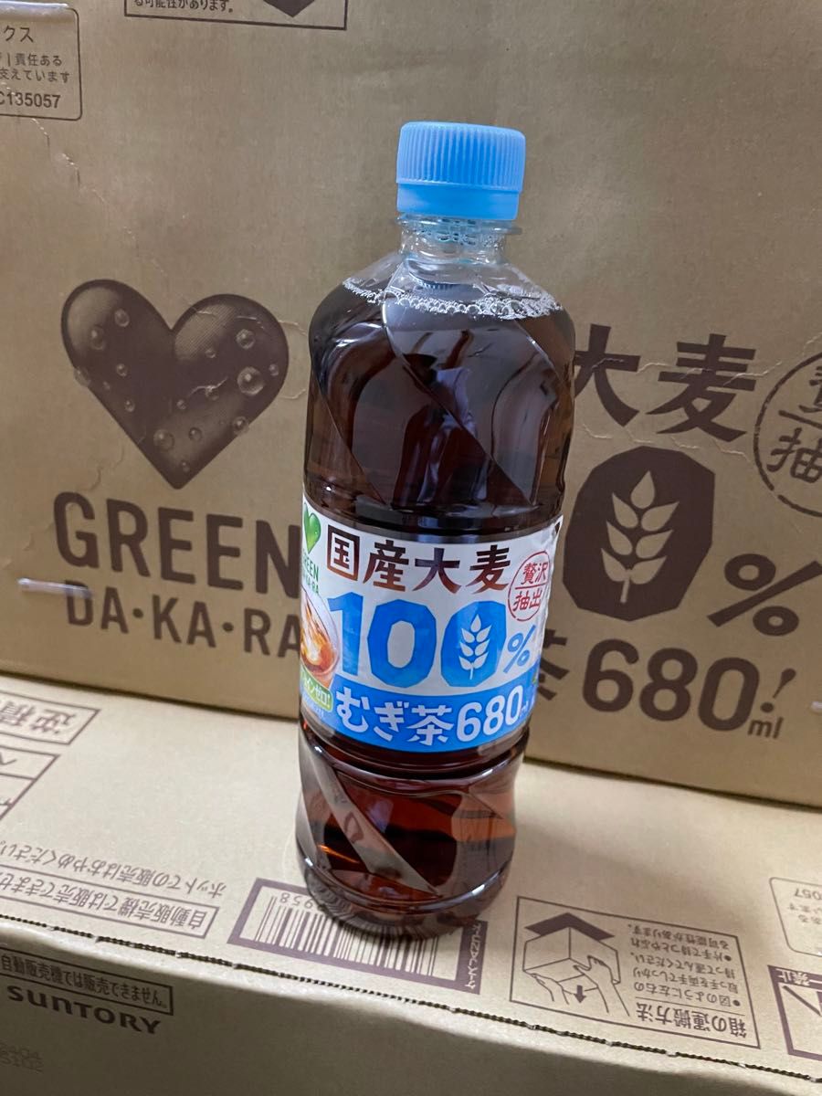 新商品　グリーンダカラ　DAKARA 国産麦茶　680ml 1ケース24本