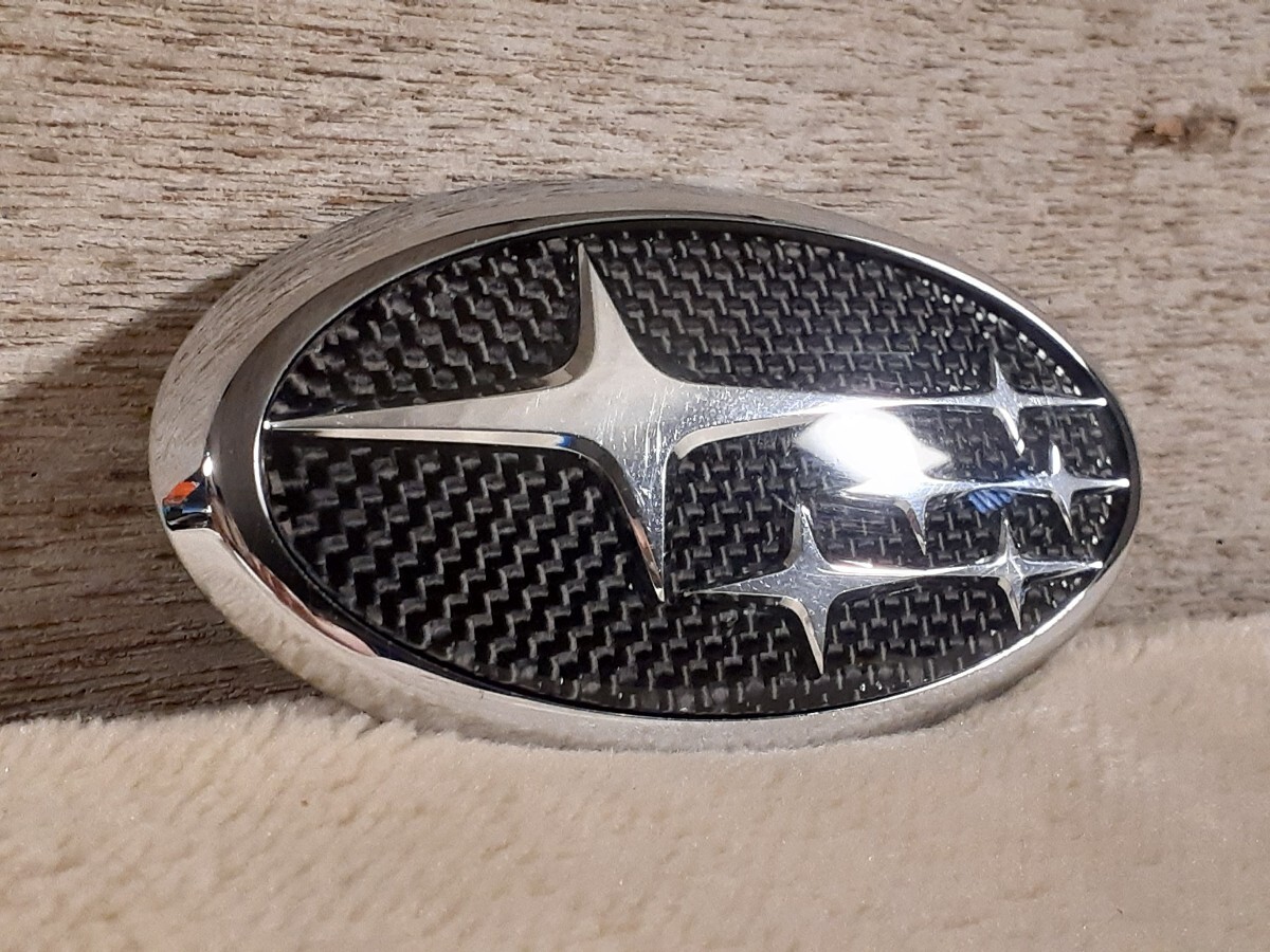  Subaru настоящий карбоновый эмблема орнамент шесть двойных звезд местного производства flat тканый 93033FE030 основа ② Impreza WRX STI задний стоимость доставки 220 иен ~