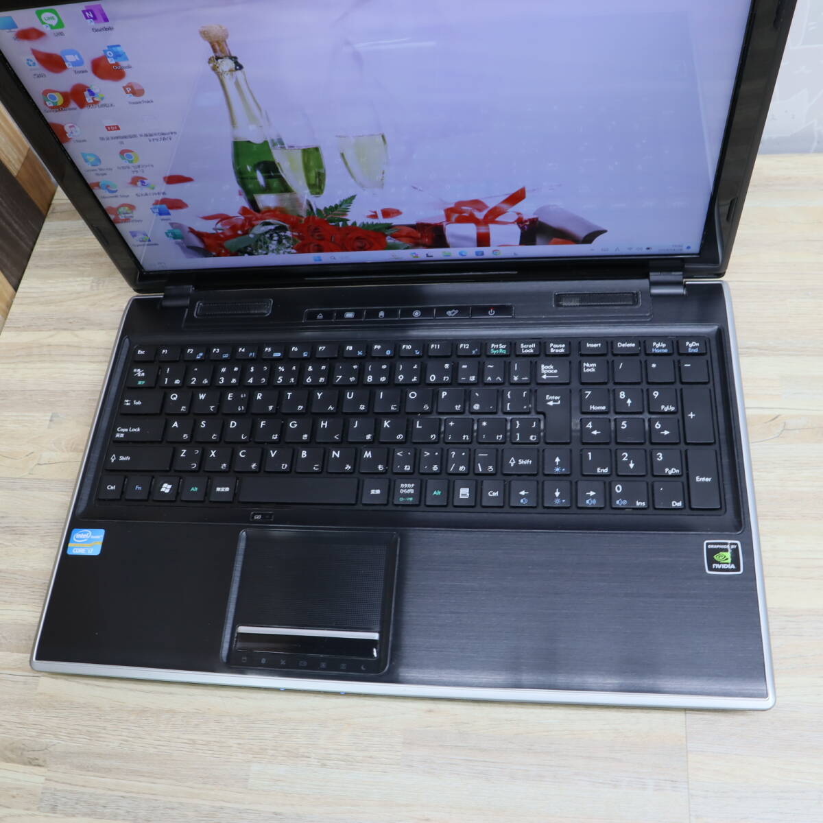 ★美品 最上級4コアi7！新品SSD512GB メモリ16GB★FRNZXG54A7 Core i7-2630QM グラボ Win11 MS Office2019 Home&Business★P70342の画像5