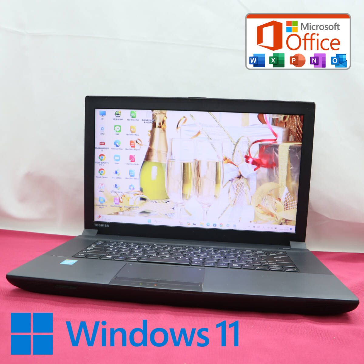 ★美品 高性能4世代i3！320GB★B554/L Core i3-4000M Win11 MS Office 中古品 ノートPC★P71352_画像1