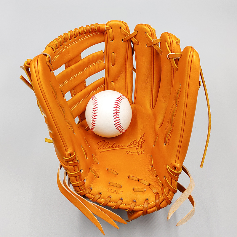 【新品 (高校野球対応)】 ウィルソン 硬式グローブ / 外野手用 (Wilson グラブ) 無料型付け[NE96|管理コード:001-01]_画像5