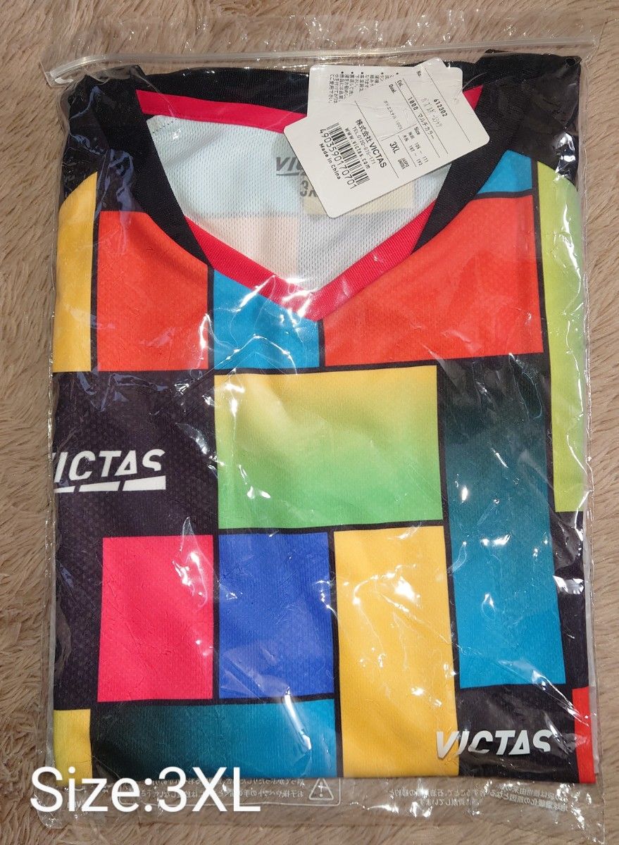 VICTAS PLAY 卓球用ユニフォーム パズル ゲームシャツ 3XL