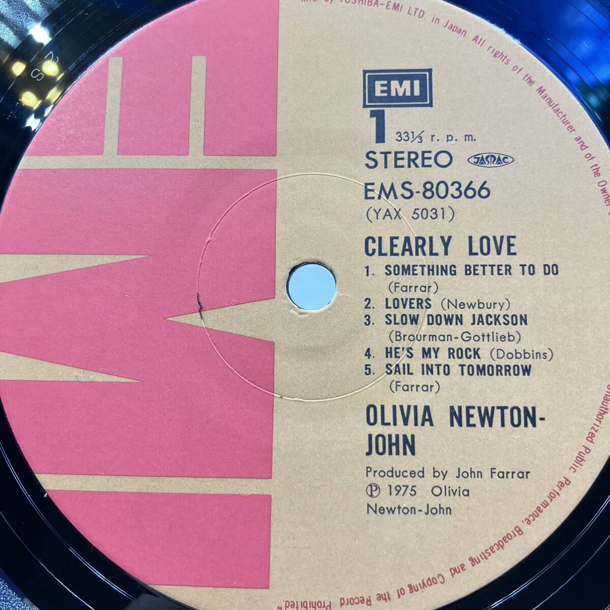 A0511a【LP 】　OLIVIA NEWTON JOHN CLEARLY LOVE_画像3