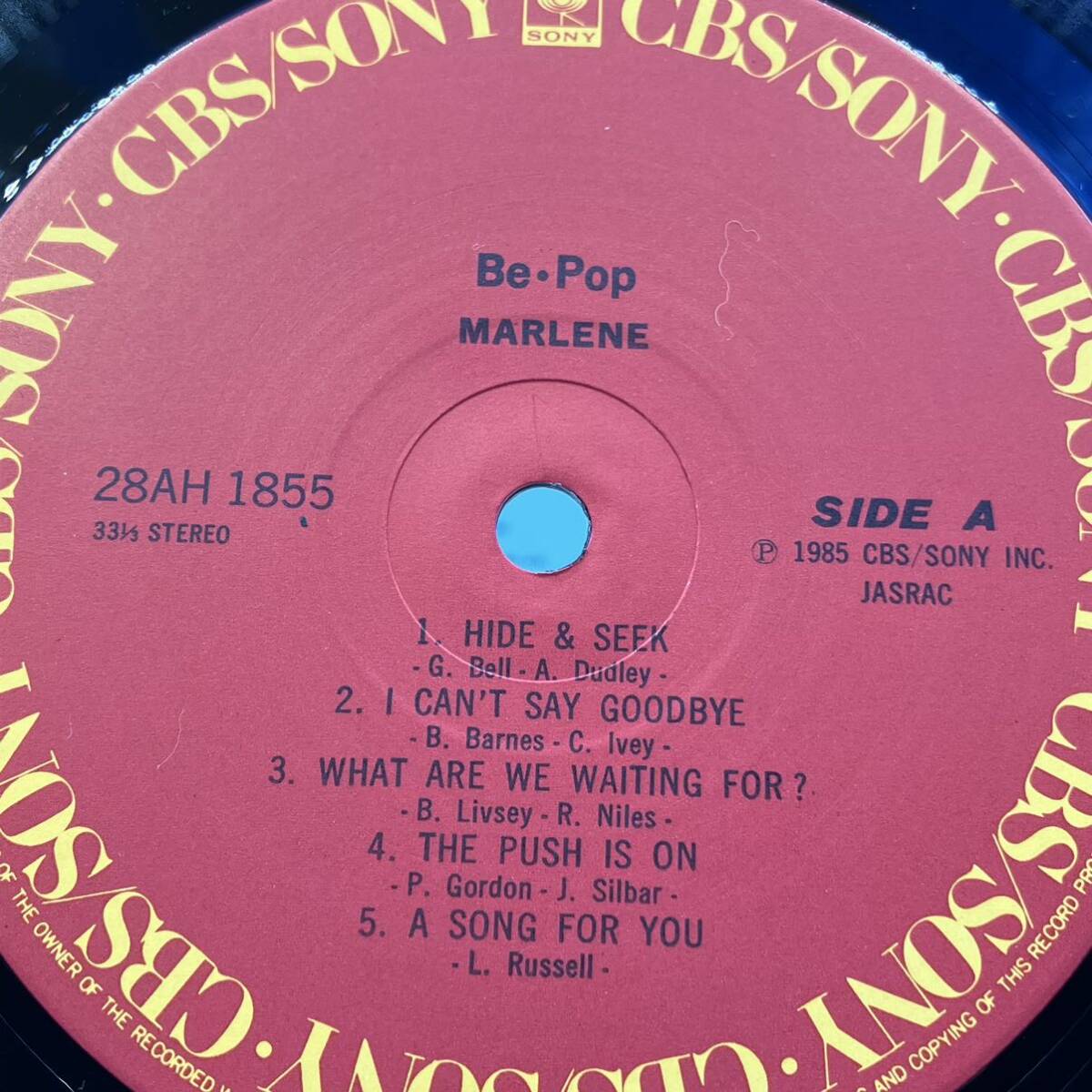 A0513a【LP 】　MARLENE Be・POP マリーン_画像3