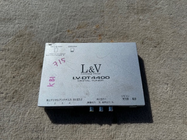 動作品 L&V LV-DT4400 フルセグ4×4チューナー L&V KB1_画像1
