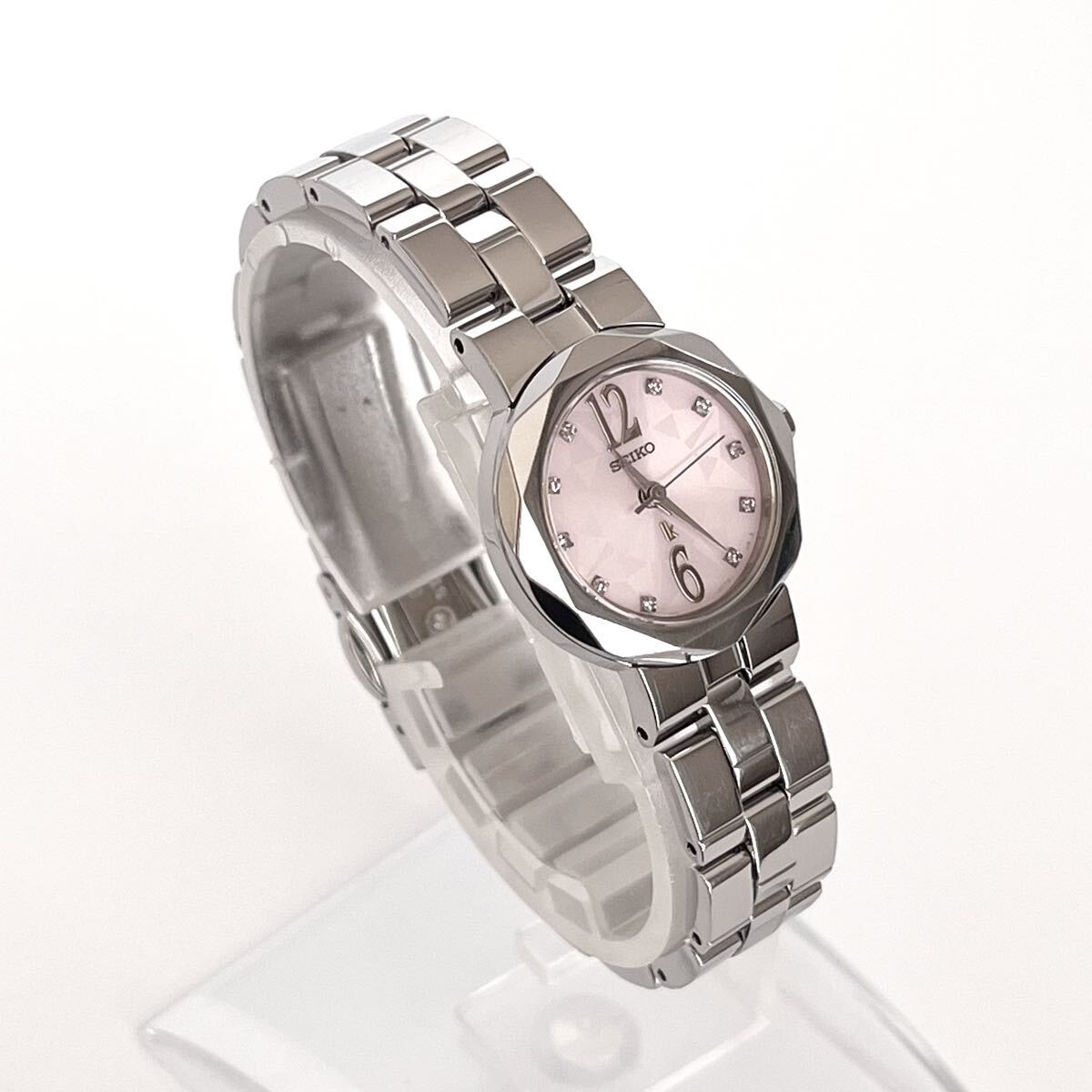 【稼働】磨き済み セイコー SEIKO ルキア LUKIA レディース 腕時計 美品 電池新品 ピンク文字盤 s1702