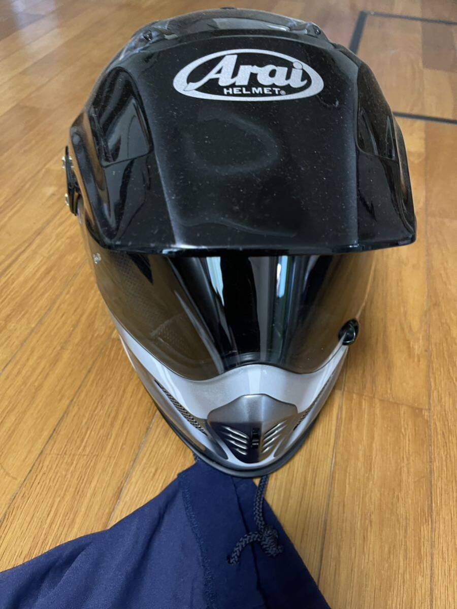 アライ ARAI ツアークロス2ラスター ラスター黒 銀 59 60 使用少_画像4