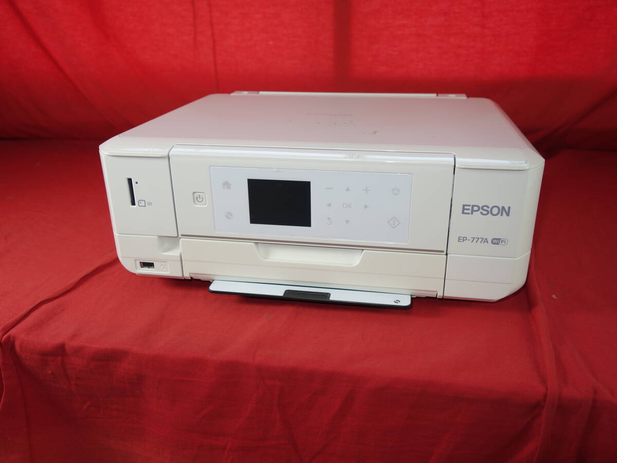 EPSON EP-777A 【通電確認済】 中古 A4 インクジェットプリンタ 複合機 【ジャンク】 2015年製の画像1