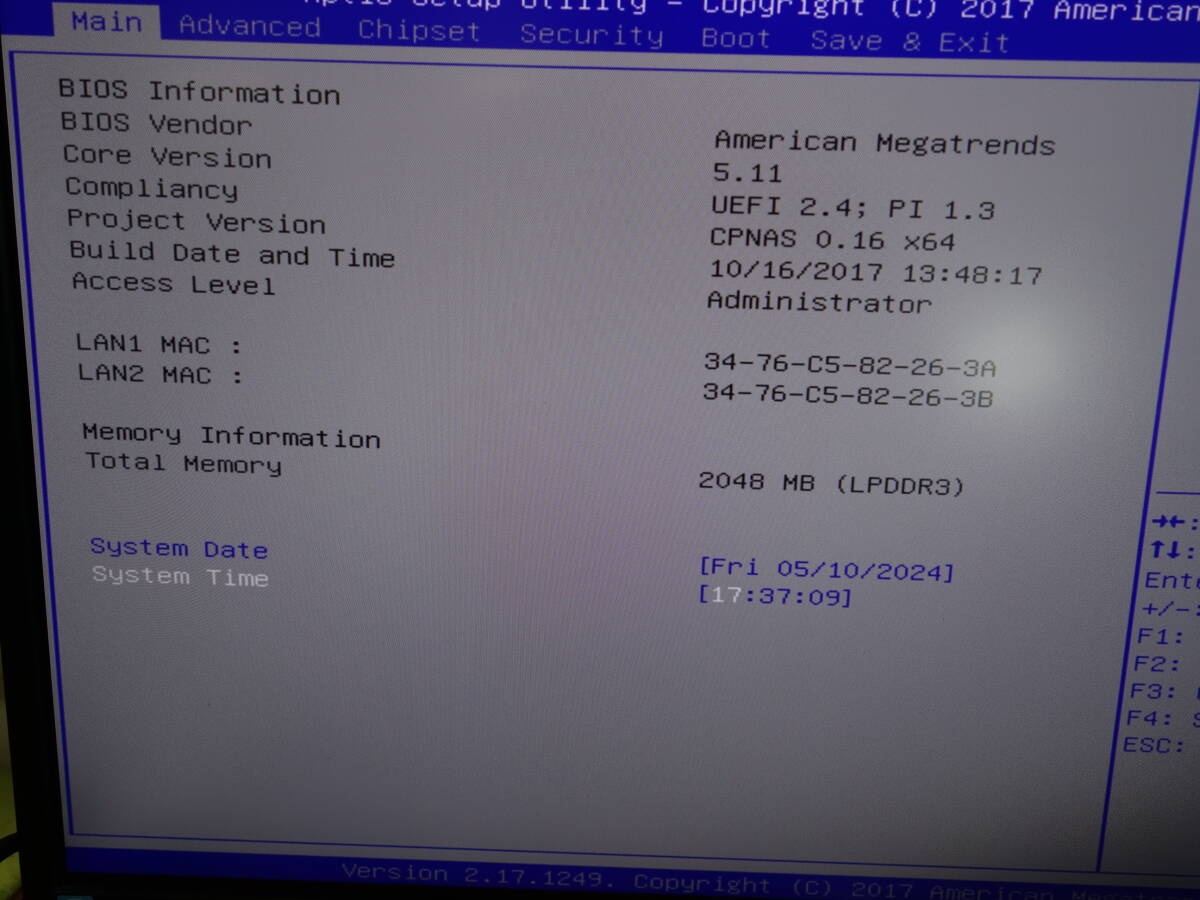 I-O DATA HDL4-X2 【Celeron N3010】 【BIOS確認済】 メモリ2GB/HDDなし 中古 NAS 【ジャンク】の画像8