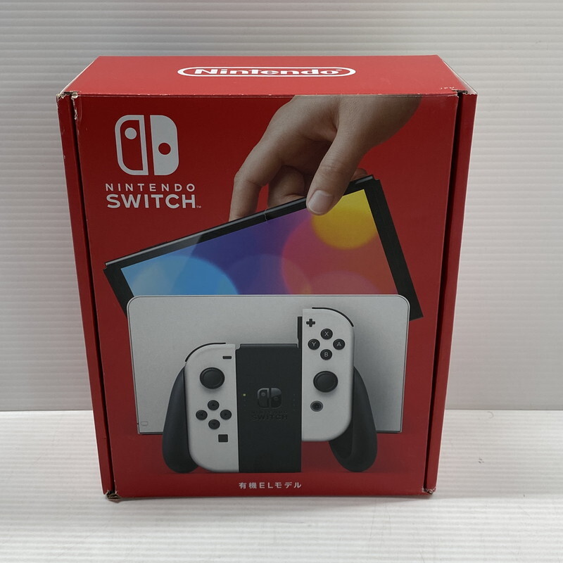 IZU 【中古品】 Nintendo Switch ニンテンドースイッチ 本体 有機ELモデル ホワイト 〈034-240514-AS-09-IZU〉_画像1