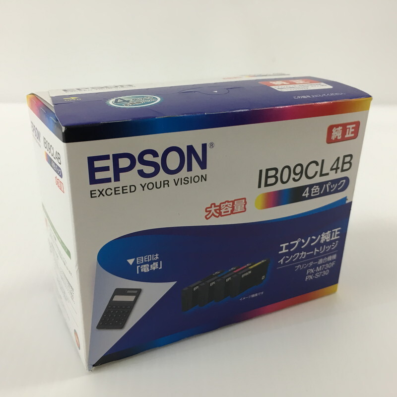 TEI 【中古美品】 エプソン 純正 インクカートリッジ 大容量EPSON IB09CL4B 電卓 ICチップ残量検知対応 〈106-240514-MK-6-TEI〉_画像1