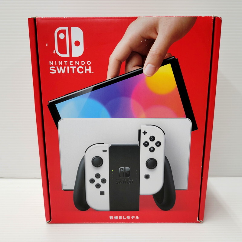 IZU 【中古品】 Nintendo Switch ニンテンドースイッチ 本体 有機ELモデル ホワイト 〈034-240528-AS-07-IZU〉