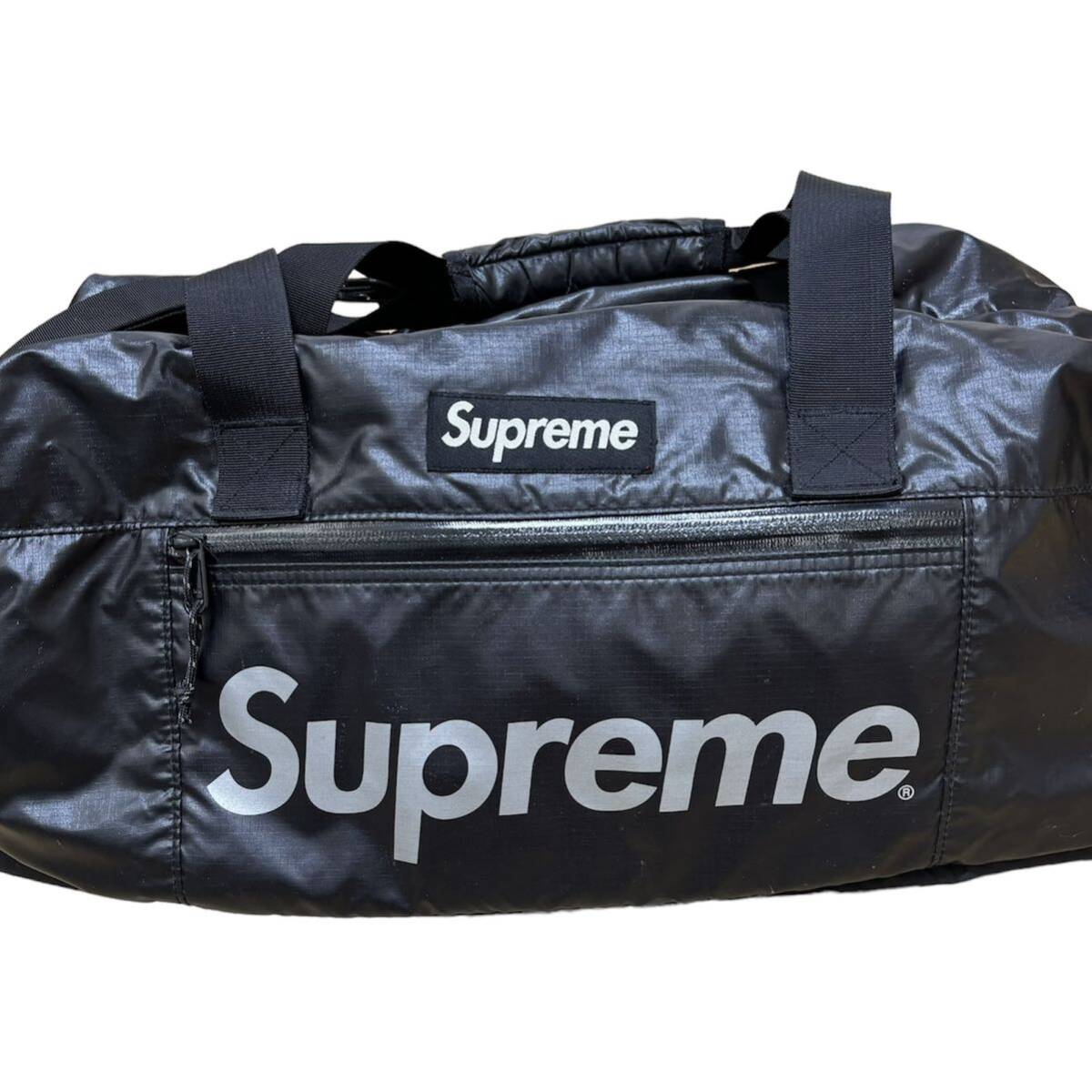 【即完売】大人気 Supreme 17AW Duffle Bag Black シュプリーム ボストンバッグ ダッフルバッグ ブラック 黒_画像2