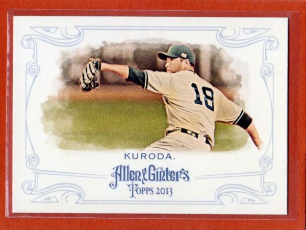 ●黒田博樹　カード　Vol.141　2013TOPPS ALLEN & GINTER'S #121　ニューヨーク・ヤンキース_画像1