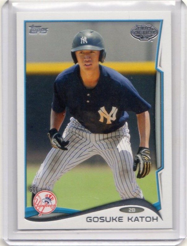 ●加藤豪将　カード　Vol.24　2014TOPPS PRO DEBUT #191　ニューヨーク・ヤンキース_画像1