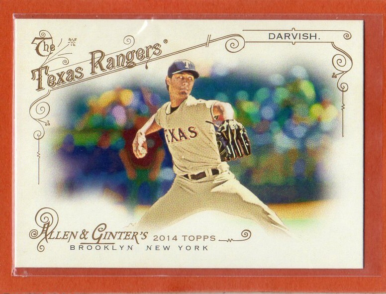 ●ダルビッシュ有　カード　Vol.158　2014TOPPS ALLEN & GINTERS #117　テキサス・レンジャーズ_画像1