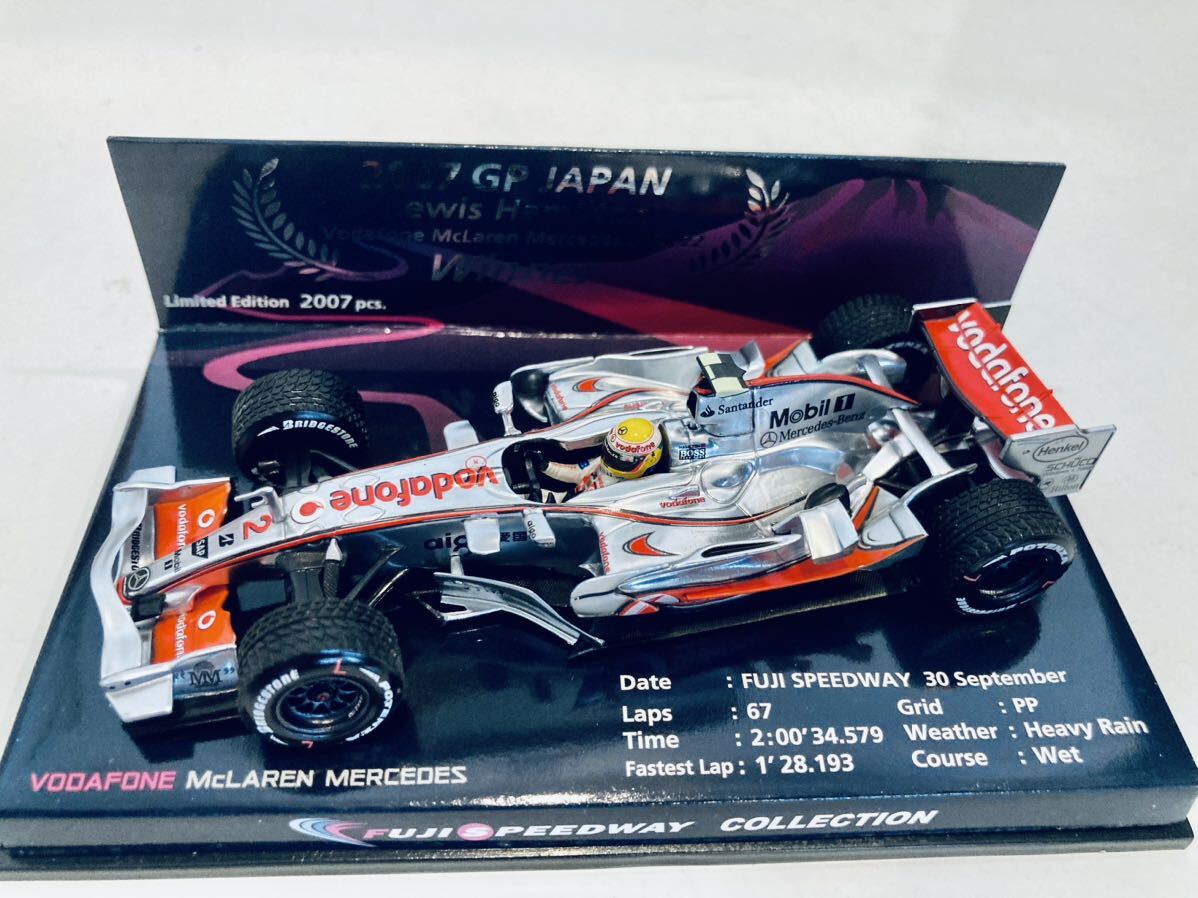 【送料無料】1/43 Minichamps McLaren Metcedes マクラーレン メルセデス MP4-22 #2 L.Hamilton ハミルトン Winner Japan GP Fuji 2007_画像7