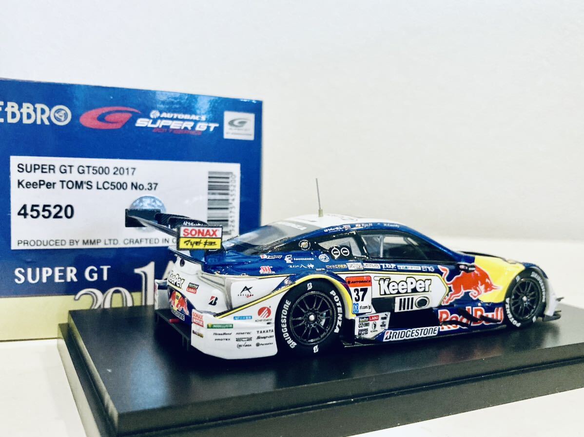 【送料無料】1/43 EBBRO Keeper トムス LC500 #37 平川亮-N.キャシディ スーパーGT500 2017 (Champion) サイン入り_画像2