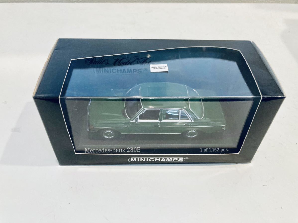 【送料無料】1/43 Minichamps Mercedes Benz メルセデス ベンツ 280E (W123) 1976 Green_画像3