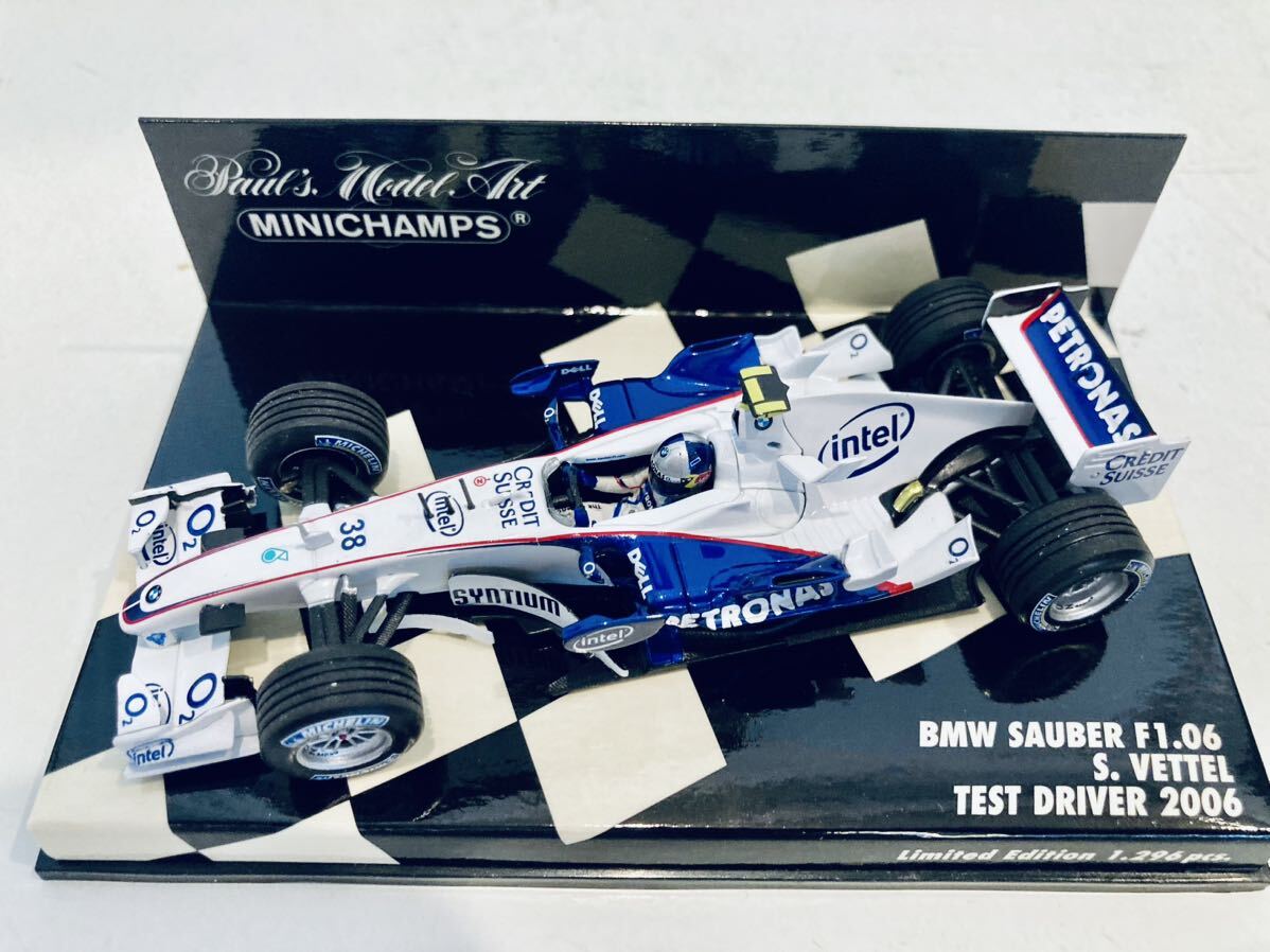 【送料無料】1/43 Minichamps BMW Sauber ザウバー F1.06 S.Vettel ベッテル TEST DRIVER 2006_画像7