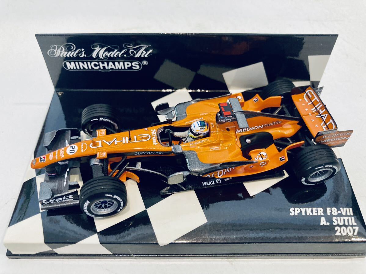 【送料無料】1/43 Minichamps Spyker スパイカー トヨタ F8-Ⅶ #20 A.Sutil スーティル 2007_画像7