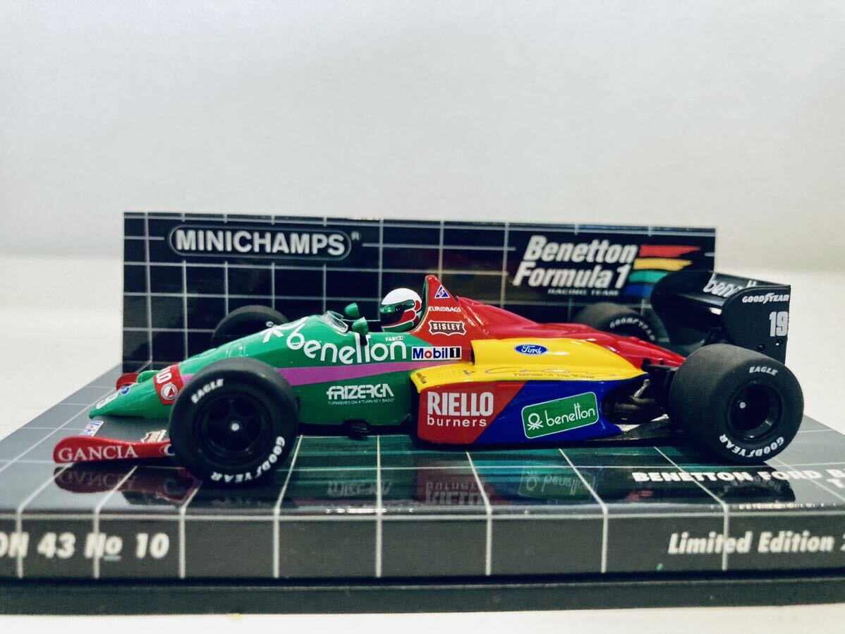 【送料無料】1/43 Minichamps Benetton Ford ベネトン フォード B187 #19 T.Fabi ファビ 1987_画像4