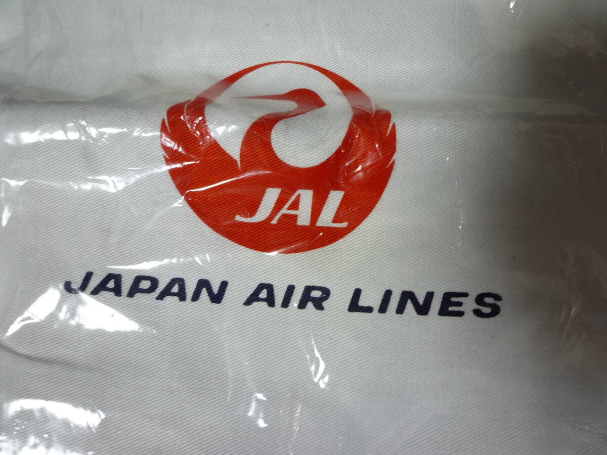 ★即決★　JAL　日本航空　 CAエプロン　鶴丸　ツルマーク　ネイビー　未使用_画像2