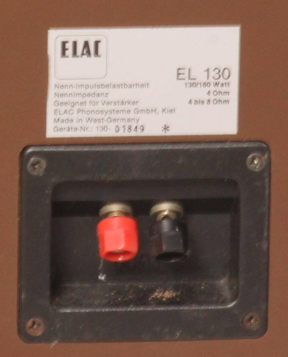 ★1円～！ エラック　ELAC EL 130 ペア　西独製 (完動品)_画像6