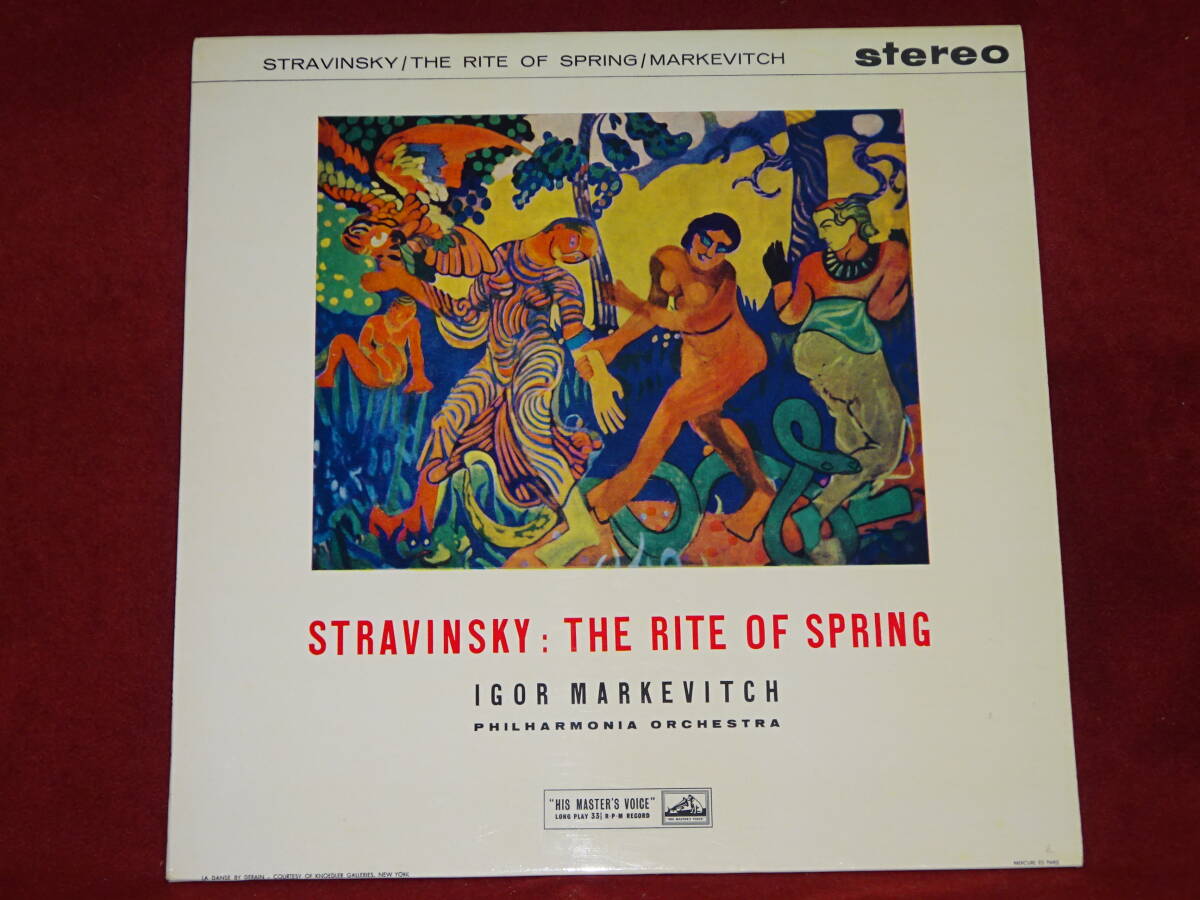 稀少 英ASD313 マルケヴィチ/ストラヴィンスキー「春の祭典」極美盤 W/Gオリジナルの画像1