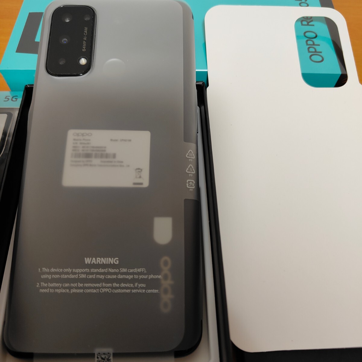 OPPO Reno5 A 128GB SIMフリー シルバーブラックおまけ付き OPPO Reno5 A 128GB SIMフリー シルバーブラックおまけ付き