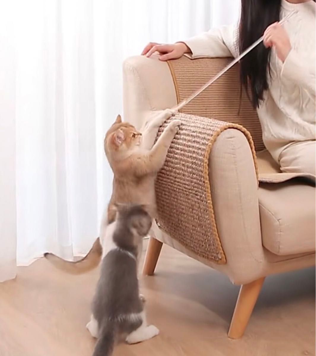 爪研ぎ　猫用　シート　麻　マット