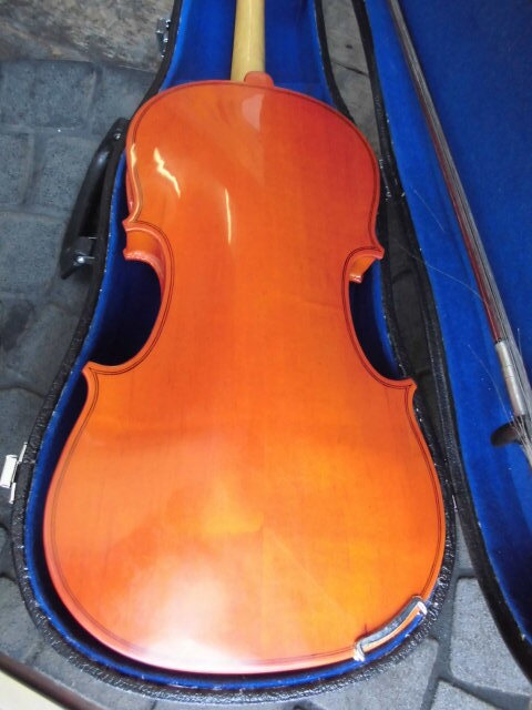 現状品 Andalusia アンダルシア バイオリン AV-80 弦楽器 VIOLIN ハードケース付き 付属品あり 全長約60cm 4/4サイズの画像6