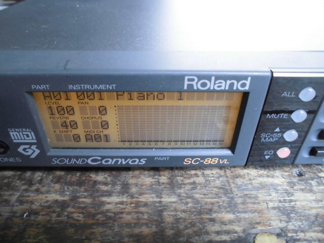  текущее состояние товар Roland Sound Canvas SC-88VL Roland MIDI аудио-модуль звук парусина источник питания / с руководством пользователя 