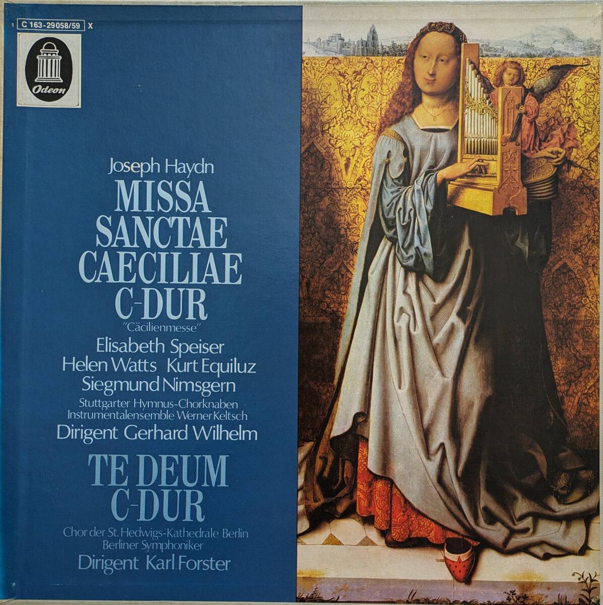 輸入LP盤 シュパイザー,ワッツ,ニムスゲルン/G.ウィルヘルム/K.フォルスター　Haydn「聖チェチリア・ミサ曲」「テ・デウム」 (2LP)　 _画像1
