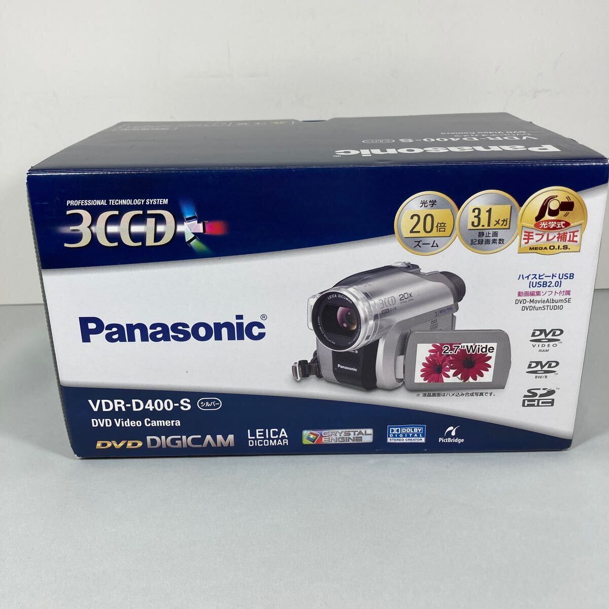 ジャンク Panasonic パナソニック DVDビデオカメラ VDR-D400-S の画像1