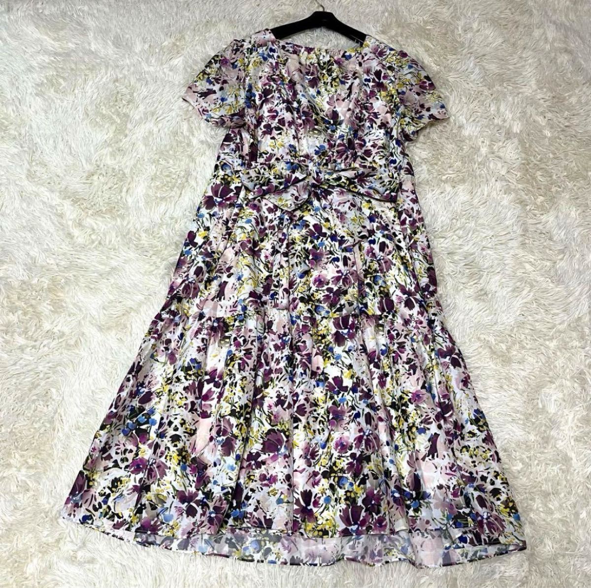 Rose Tiara ローズティアラ ロングワンピース 花柄 フラワー Rose Tiara ローズティアラ ロングワンピース 花柄 フラワー