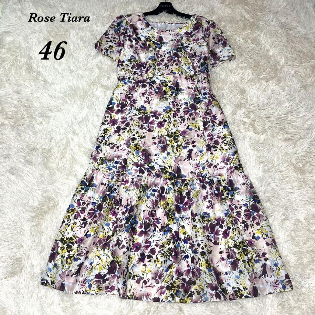 Rose Tiara ローズティアラ ロングワンピース 花柄 フラワー Rose Tiara ローズティアラ ロングワンピース 花柄 フラワー