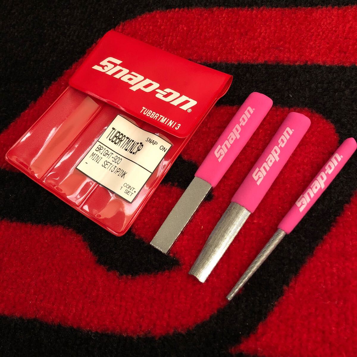 スナップオン　ミニヤスリ　3本セット　限定　ピンクグリップ　TUBBRTMINI3 Snap-on 新品_画像1