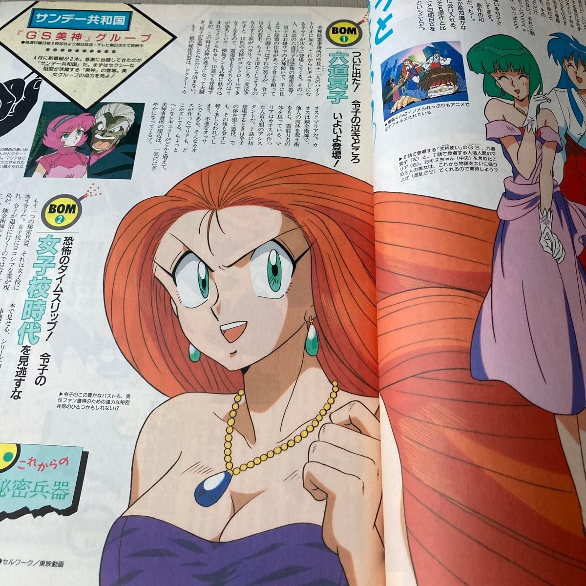 アニメディア　1993年6月号 とじこみ付録　プリンス&プリンセスシール付き