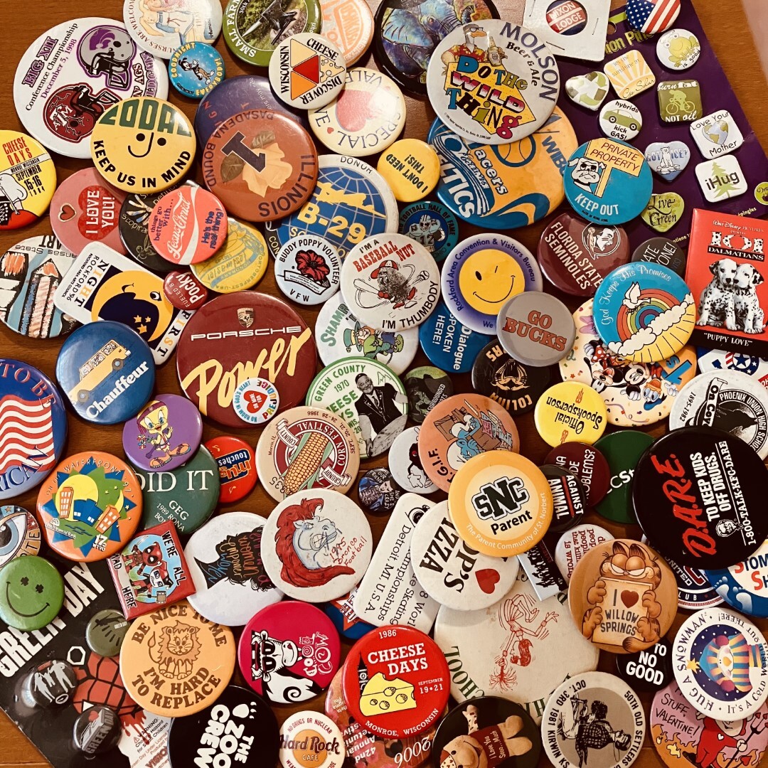  America. can badge 100 piece | set sale |vintage| Novelty | character | American Casual | Vintage |USED|USA