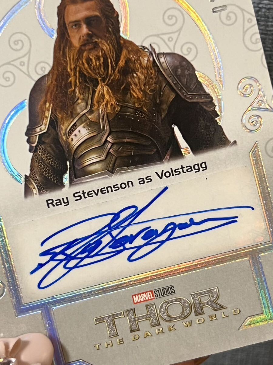 2021 Upper Deck Marvel INFINITY SAGA Black Diamond Ray Stevenson As Volstagg autograph autograph card Automa- bell card star wars