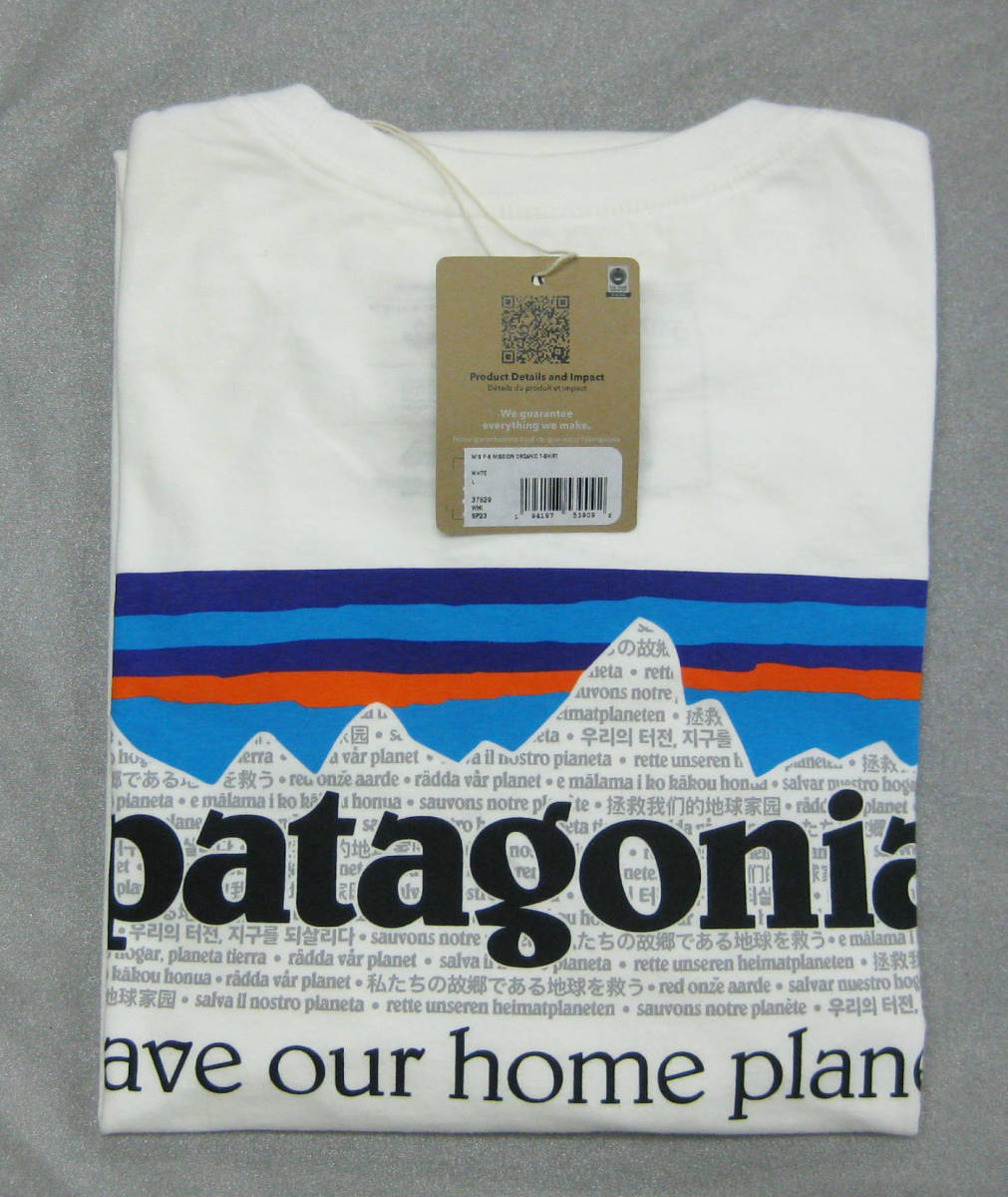 パタゴニア　メンズ・P-6ミッション・オーガニック・Tシャツ　ＷＨＩ（Ｌ）