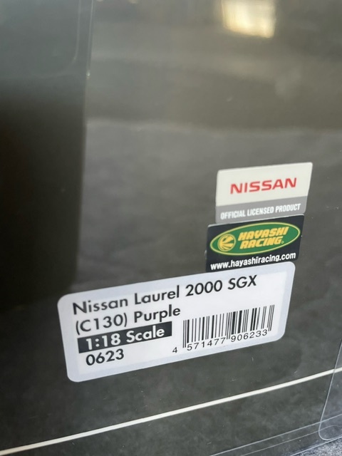 [ rare ]1/18 IG0623 Nissan Laurel 2000 SGX (C130) Purple ignition model ignition model Laurel 