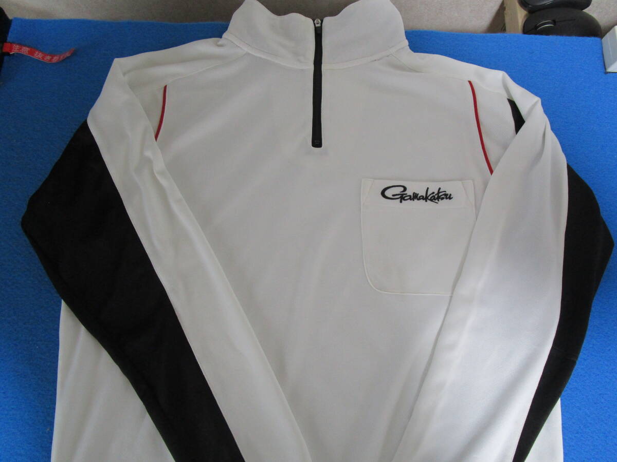  Gamakatsu Zip shirt long sleeve L size [ postage 230 jpy ]