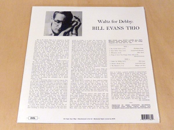 未開封 ビル・エヴァンス Waltz For Debby 限定見開きジャケ仕様HQ180g重量盤LP ボーナス1曲追加 Bill Evans Trio ワルツ・フォー・デビイ の画像2