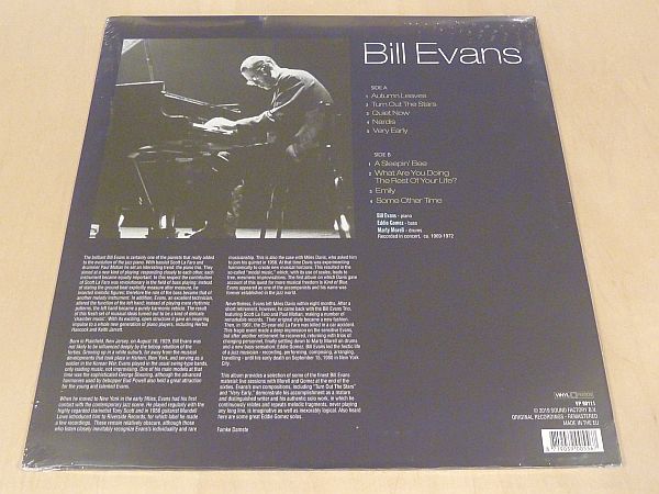 未開封 ビル・エヴァンス In Concert Autumn Leaves 限定リマスター180g重量盤LP Bill Evans 枯葉 Eddie Gomez Marty Morell _画像2