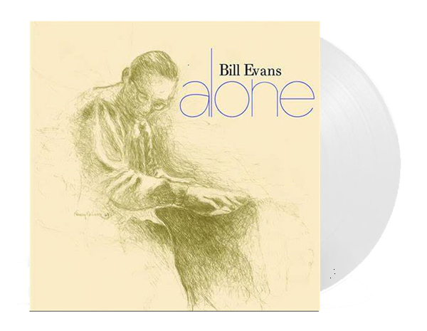 未開封 ビル・エヴァンス Alone 限定ホワイトカラーLPアナログレコード ボーナス2曲追加 Bill Evans アローン_※メーカーサンプル画像