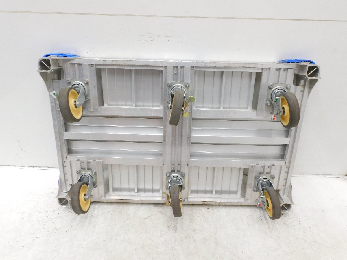 *1000 jpy start outright sales!*nakao aluminium alloy made flat cart AHK-1*aru lock Carry 6 wheel car * transportation * used *T691[ juridical person limitation delivery! gome private person un- possible ]